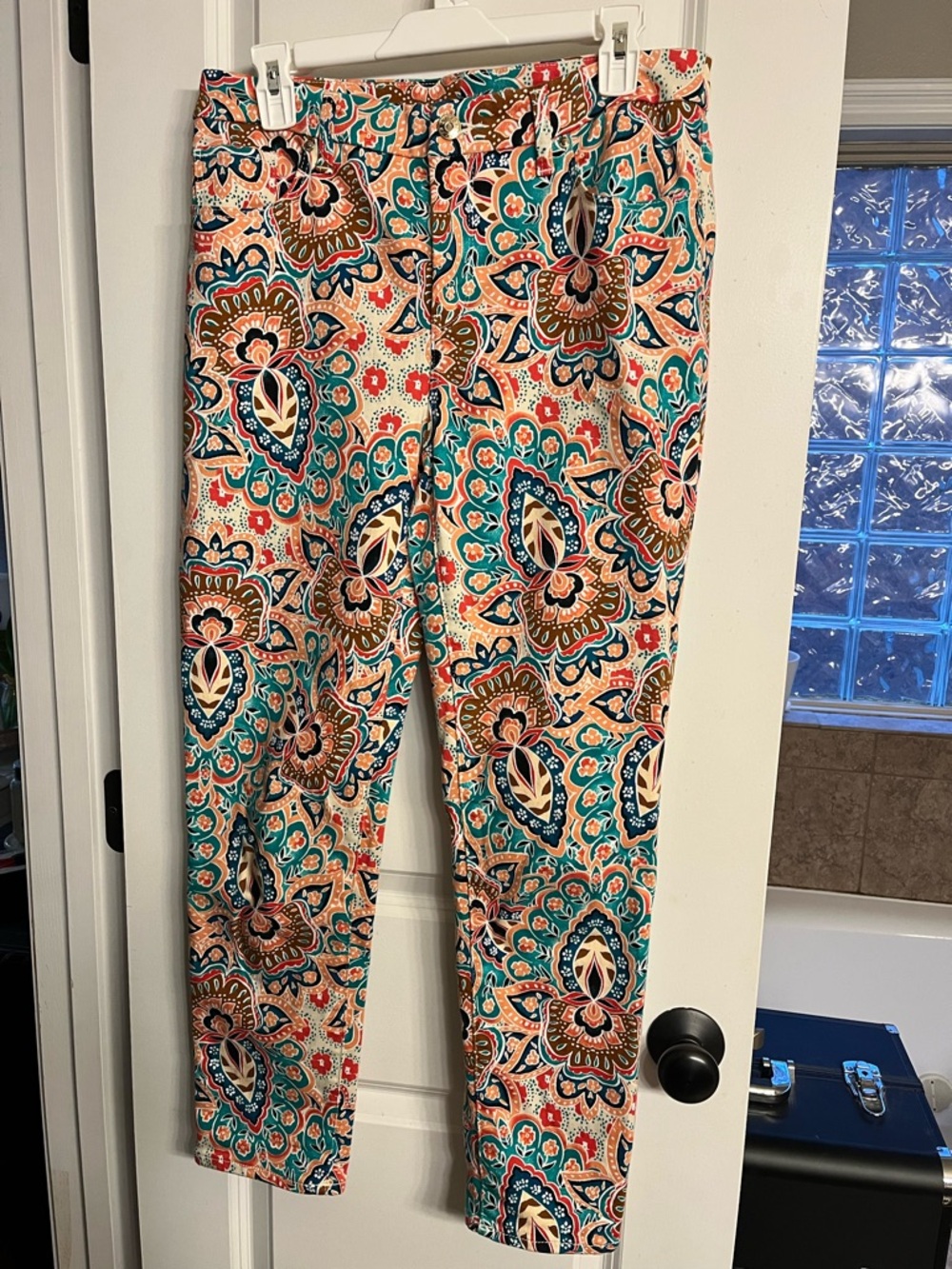 Chico's Women's Multicolor Floral Ankle Skinny Pants